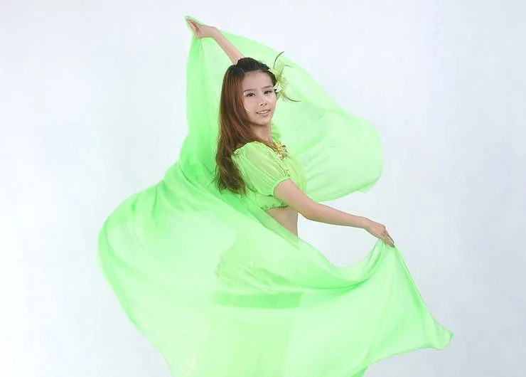 Индийский Оранжевый танец живота костюм современный Восточный BellyDancing пряжа шарф для женщин BellyDance костюм сценическое шоу шаль для танцев