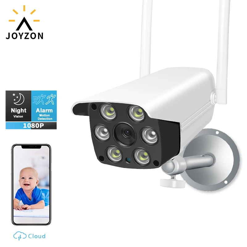 Joyzon HD 1080P Беспроводная TF карта Слот Аудио ip-камера беспроводная камера безопасности ночное видение металлическая Водонепроницаемая камера для улицы