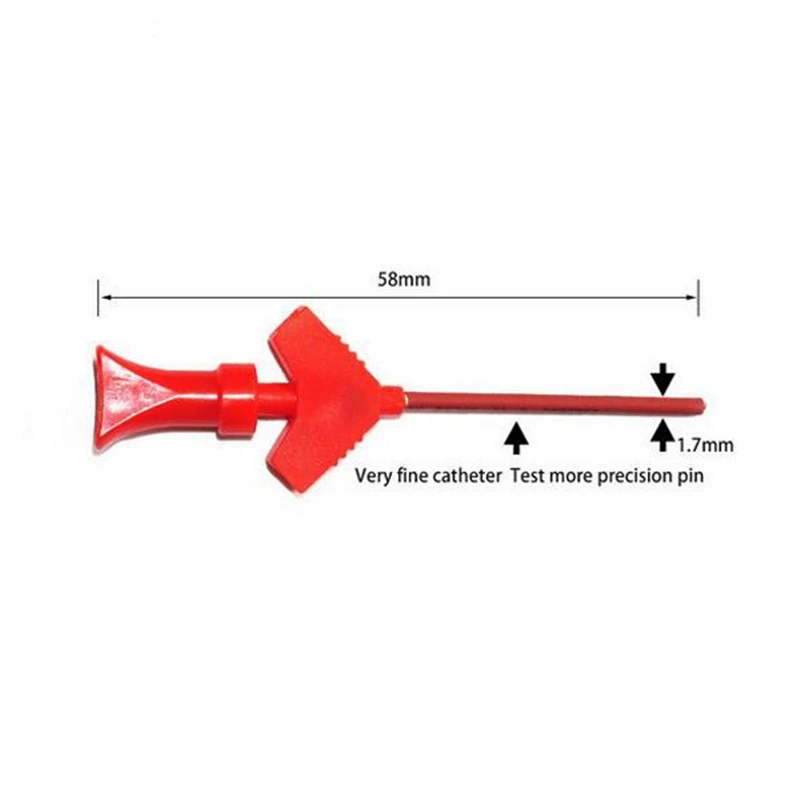 P5003 10Pcs Mini Grabber Smd Ic Test Hook Clip Jumper Probe Logic Analyzer Testing Accessories |