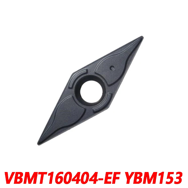 

100% Original VBMT VBMT160404-EF YBM153 10pcs Carbide insert CNC lathe blade Processed stainless steel Quality assurance EF