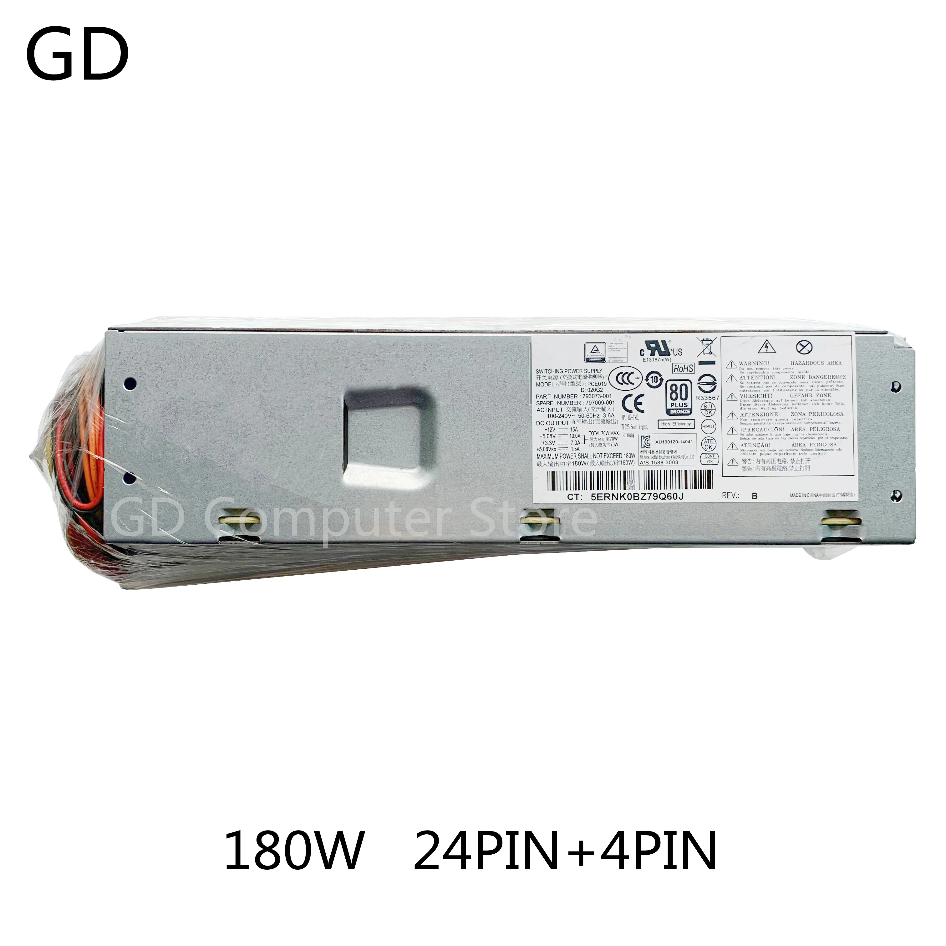 GD Новый оригинал для HP PCE019 400 G4 180W Питание 793073-001 797009-001 848050-001 аккумулятор большой