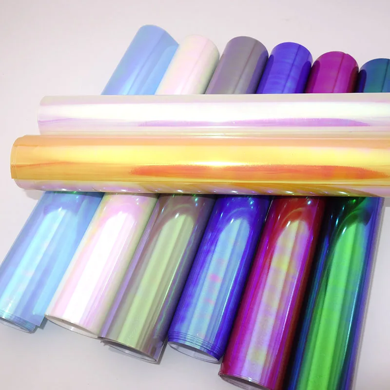 Футболка голографическая виниловая с рисунком 8 цветов | Дом и сад