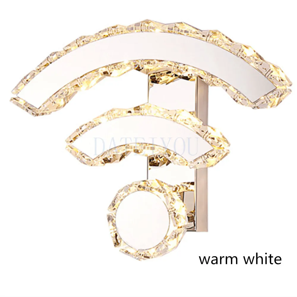 Светодиодная Хрустальная настенная лампа современный простой прикроватный