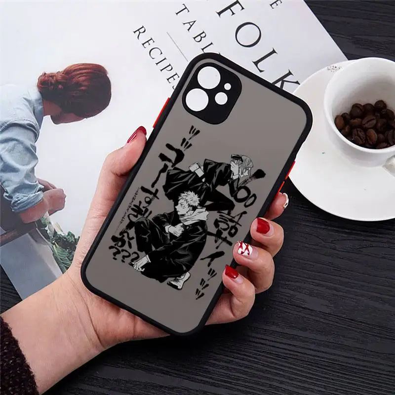 

Jujutsu Kaisen Phone Case matte transparent For black iPhone 7 8 x xs xr 11 12 pro plus max mini Clear Funda