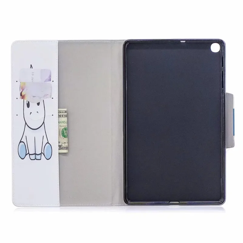 Модный чехол для планшета с фламинго единорогом Samsung Tab A 10 1 2019 кожаный Galaxy T510