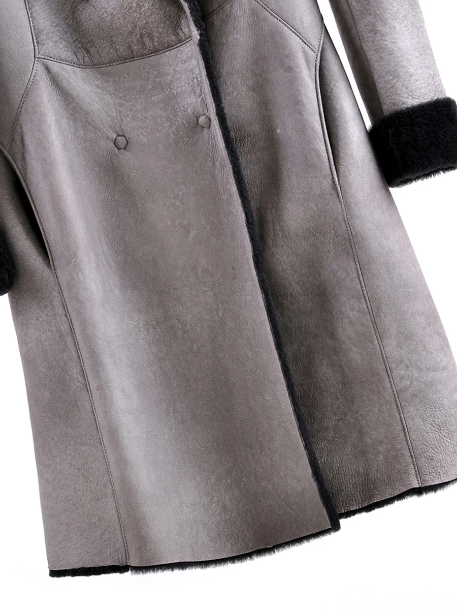 

JCHB 2021 Women's Fur Coat Female Real Sheep Shearling Winter Clothes Women Warm Coats and Jackets Mujeres Abrigos 090315 Pph14