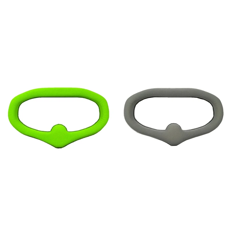 

2 Pcs Eye Pad For DJI Digital FPV Goggles Face Plate Replacement For Skin-Friendly Fabric, Green & Gray