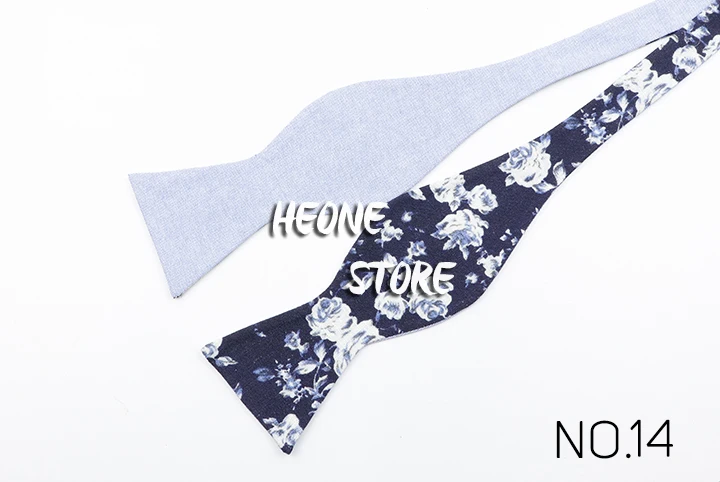 Modische verstellbare Fliege für Herren, selbstgebundene Fliege, 100 % Baumwolle, Vintage-Stil, Blumenmuster, Schmetterling, für Männer, klassisches Hochzeitsgeschenk – Detail 39