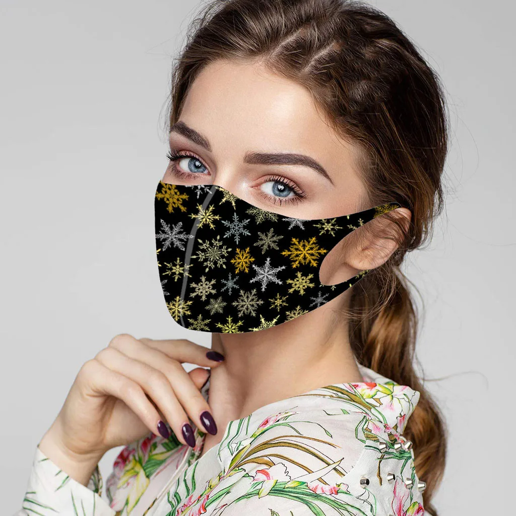 

5pc Adult Washable Masks Print Dust-proof Reusable Cotton Mouth Breathable Adjustable Face Mask Mascarilla Mouth Cover Mask