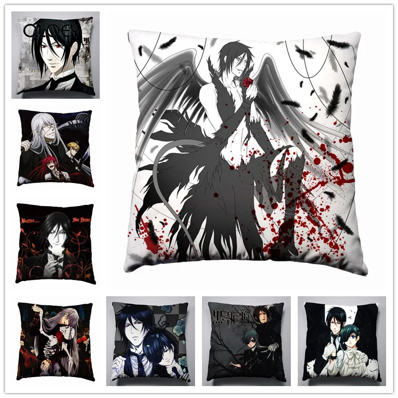Аниме Манга черный дворецкий наволочка для дома спальни отеля украшение