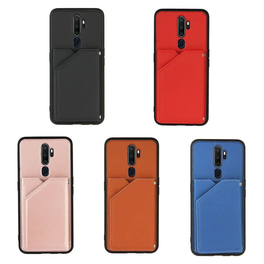 

For Case Oppo A9 A 9 2020 Leather Flip Case Magnetic Wallet Back Panel Cover for Oppo A5 A 5 2020 Card Slot Stand Cases Coques