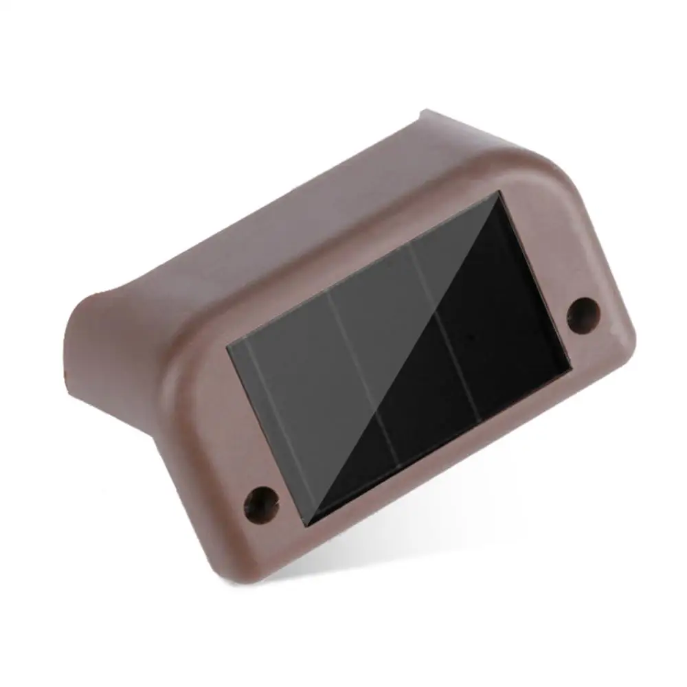 

Walkway Lights Solar Light Controlled Eco-Friendly L Type Durable Home Building Light Deck Lights Outdoor Brown