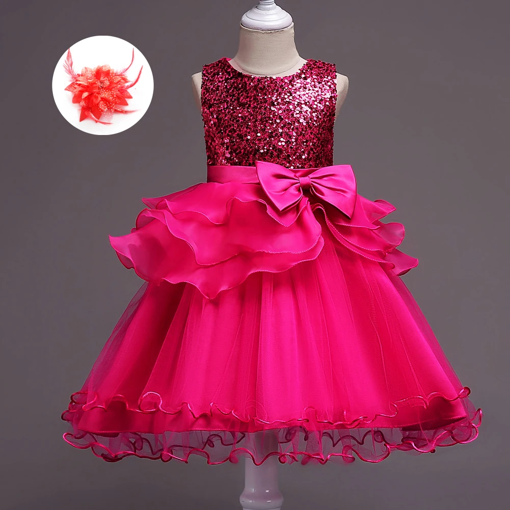 2019 Children Formal Clothes Hot Pink Turquoise Beige Lavender Red Kids Dresses Weddings Evening Pageant Gowns Girls Party Wear | Детская