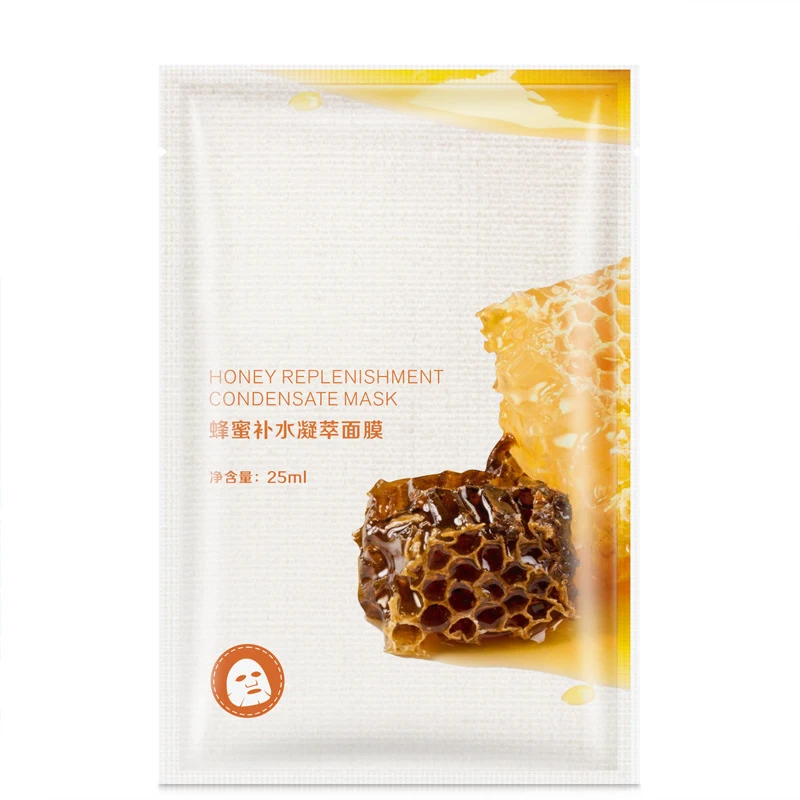 Honey PF79 уход за кожей шесть фруктов маска для лица масло ши мангостин черника гранат киви Фрукты алоэ лист маска для лица - Цвет: Honey
