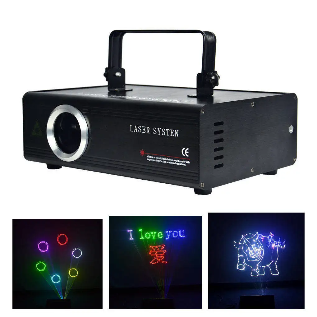 20 KPPS Galvo сканер AUCD DMX 512 ILDA RGB лазерное редактирование SD карты программы диско бар DJ