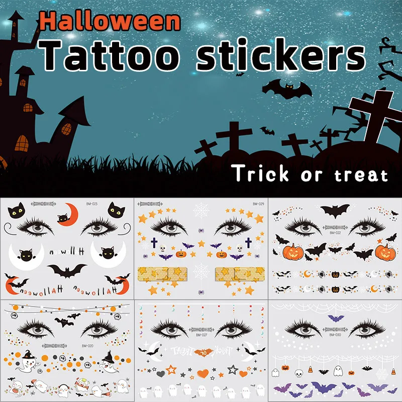 1 шт наклейки для лица Детский костюм хеллоуина паук веб-наклейки временных