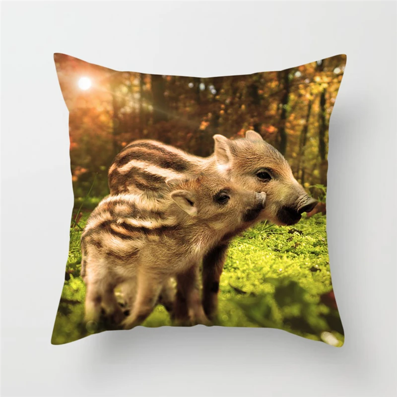 Fuwatacchi животных диванные подушки собака и свинья подушка крышка Подушка для