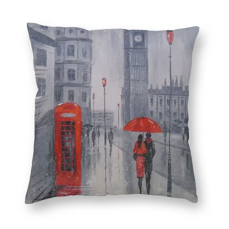 

Винтажный Романтический чехол для подушки с изображением Лондона, 45x45, декоративный чехол для подушки с принтом, чехол для дивана в британск...