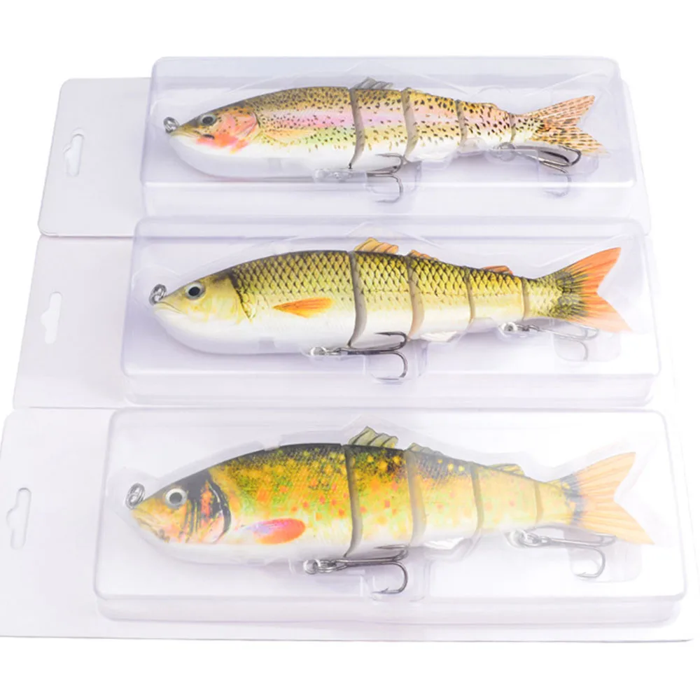 

26cm/177g Large Size Lure Bait Plastic Bionic Hard Bait Fresh Water Sea Water Weever Eat Bait 6-color Multi-section Fish