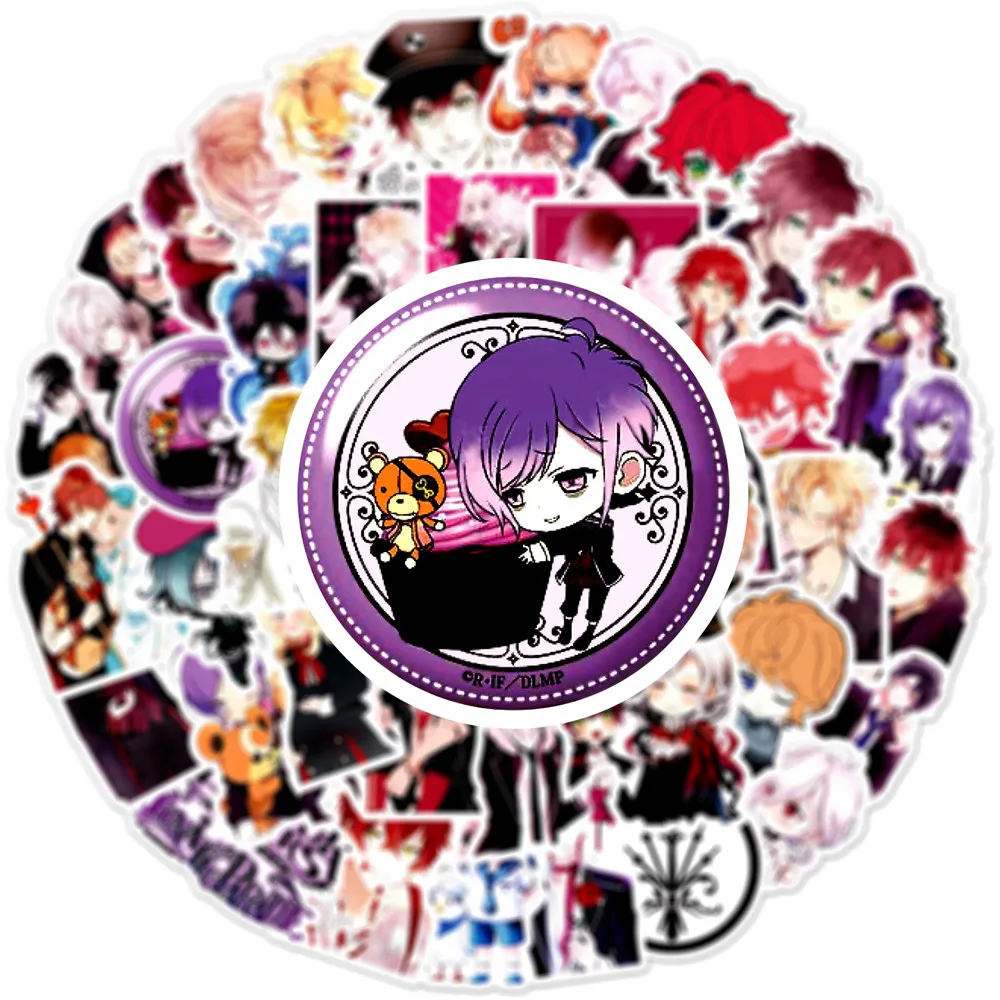 10/50 шт Аниме DIABOLIK LOVERS наклейки из игры для ноутбука мотоцикл Чемодан скейтборд