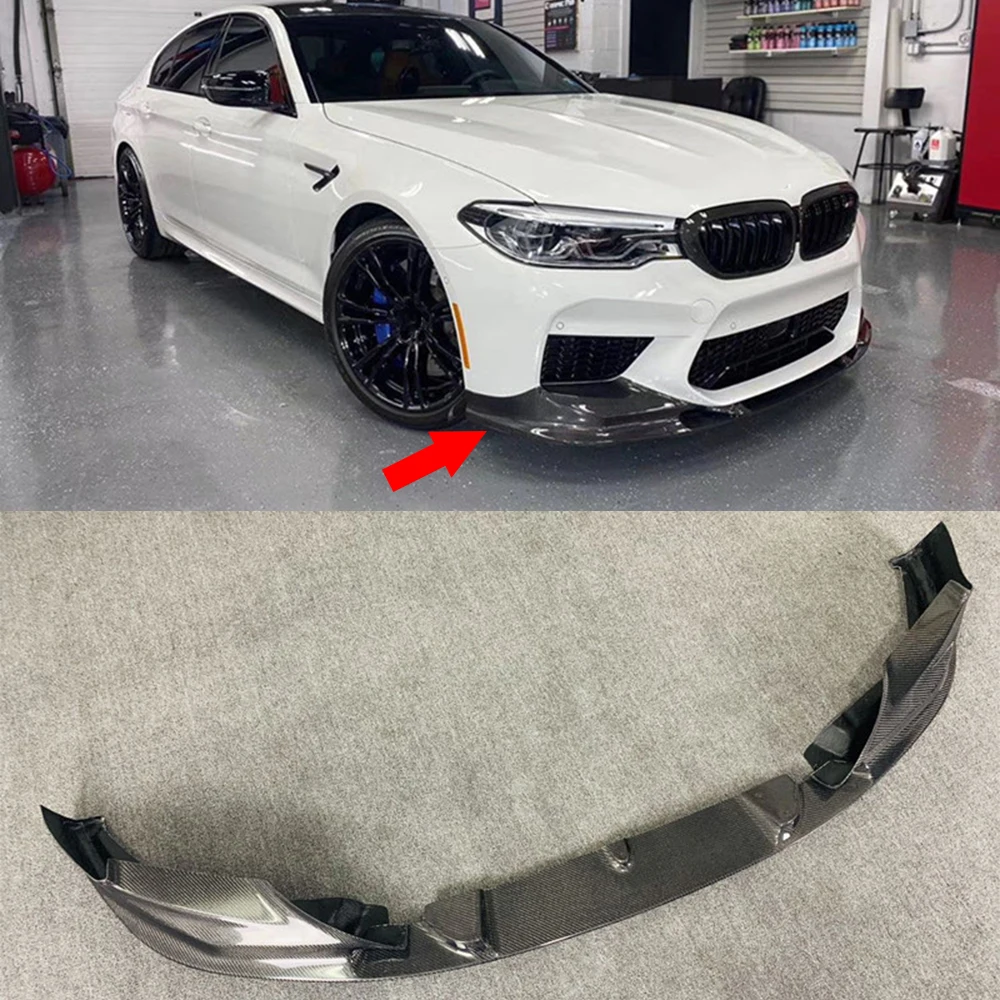 

For G30 G38 BMW 5 Series Upgrade To M5Q Front Bumper Surrounded Body Kit Carbon Fiber 3D Front Lip F90 M5 3D Front Lip Skirt