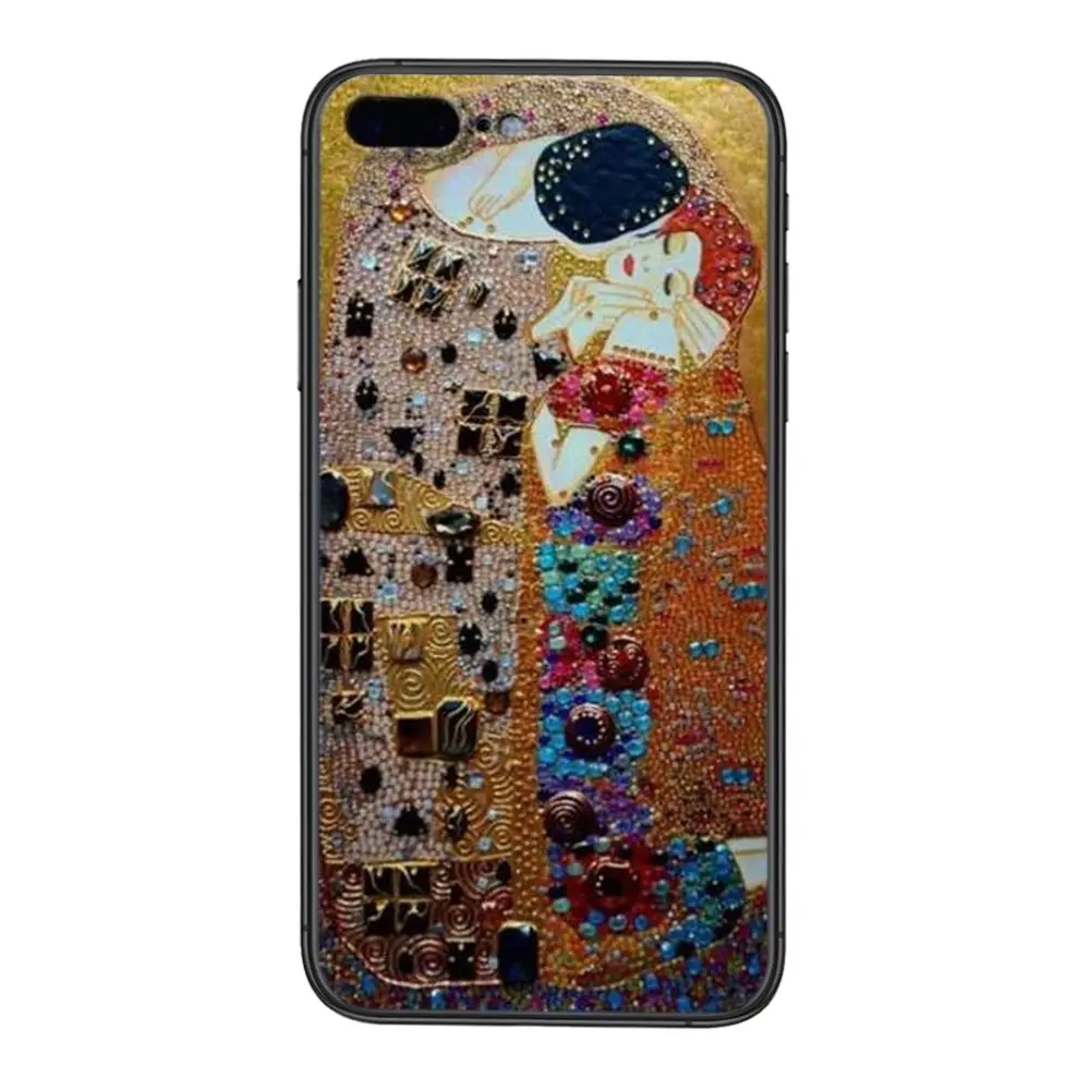 Недорогой черный мягкий чехол Gustav Klimt Kiss 3D для Huawei Nova 8 se pro y5 y9 Mate 20 30 10 40 Lite Pro -