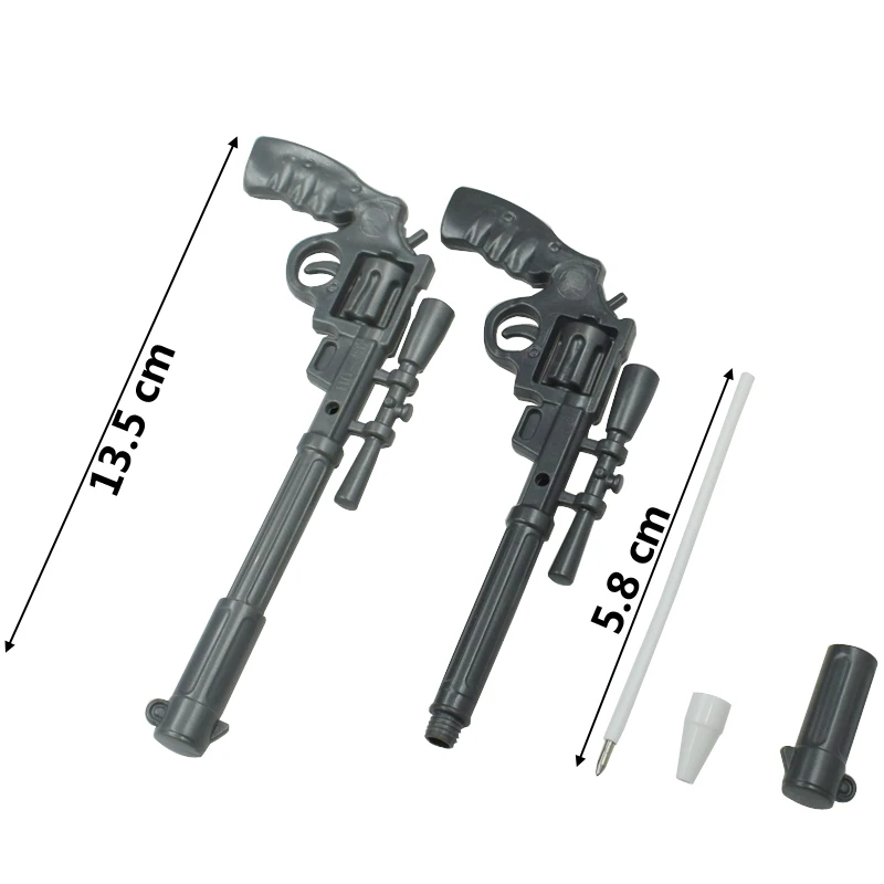 

2 PCS Plastic Ballpoint Pen Rollerball Pens Black Blue Ink Writing Tools School Supplies Novelty Stationery Gift