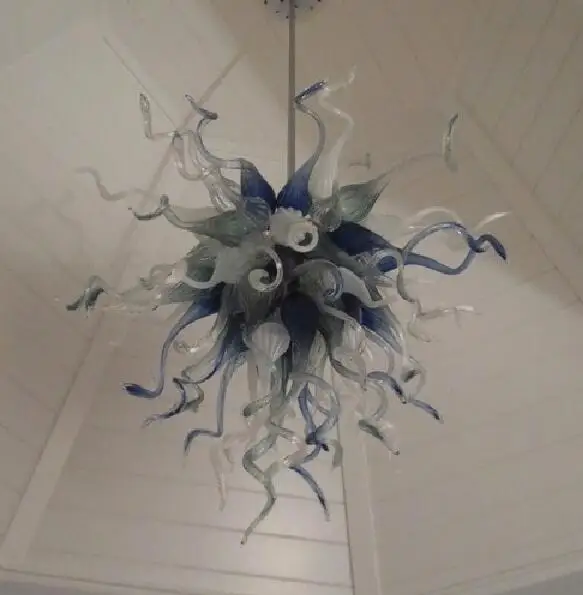 Популярная ручная стеклянная люстра освещение для нового дома художественное