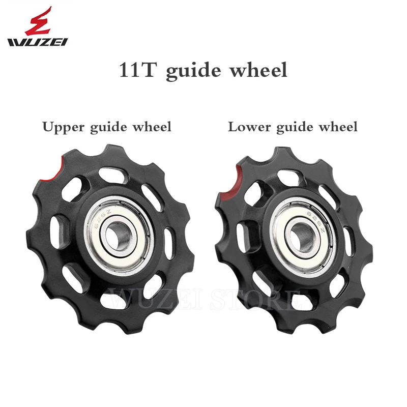 

WUZEI MTB Bicycle Pulley Wheel Nylon Fiber 11T 12T 13T 17T Road Bike Jockey Rear Derailleur Repair Kit for Shimano Sram X01 XX1