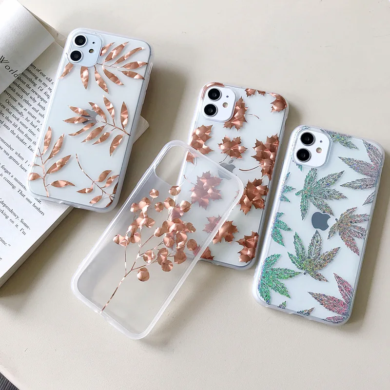 Роскошный блестящий золотой прозрачный чехол для iPhone SE 2020 11 Pro X XS Max XR 8 7 Plus