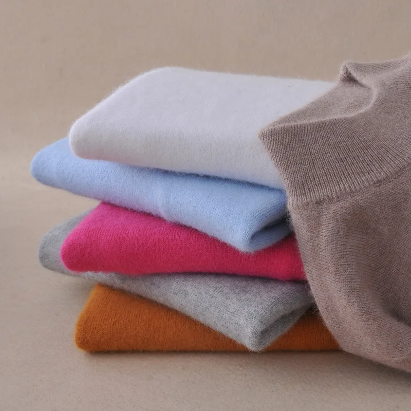 

2020 Autumn Sweaters Turtleneck Women Winter Clothes Leisure Cashmere Knitwear Sweater Thick Knitted Shirt Tops Sweaters Black