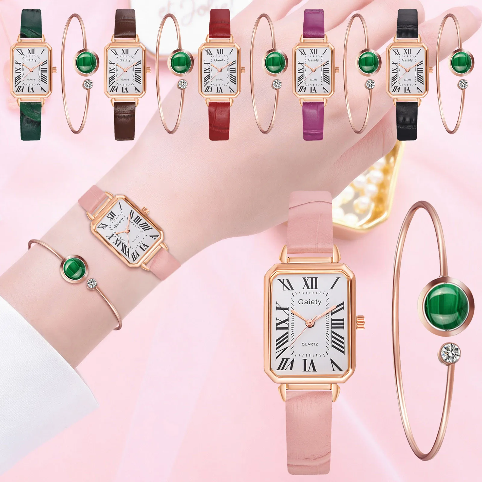 

Часы наручные женские кварцевые с ремешком из нержавеющей стали