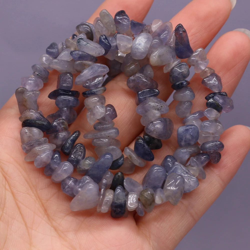 

Natural Semi-precious Stone Crushed Purple Agate Stone Beads Loose Beads for Jewelry Making Necklace Bracelet 5-8mm Length 40 Cm