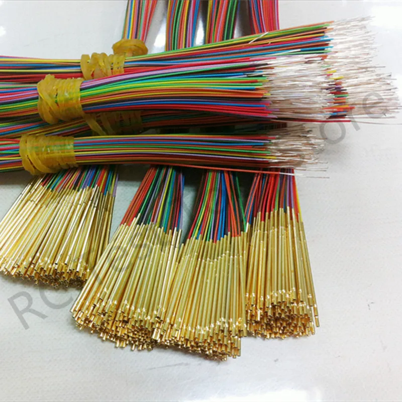 8/40/80/200 шт. пружинные штепсели для зонда с проводом 30AWG R038-1W 7 тестовая игольчатая