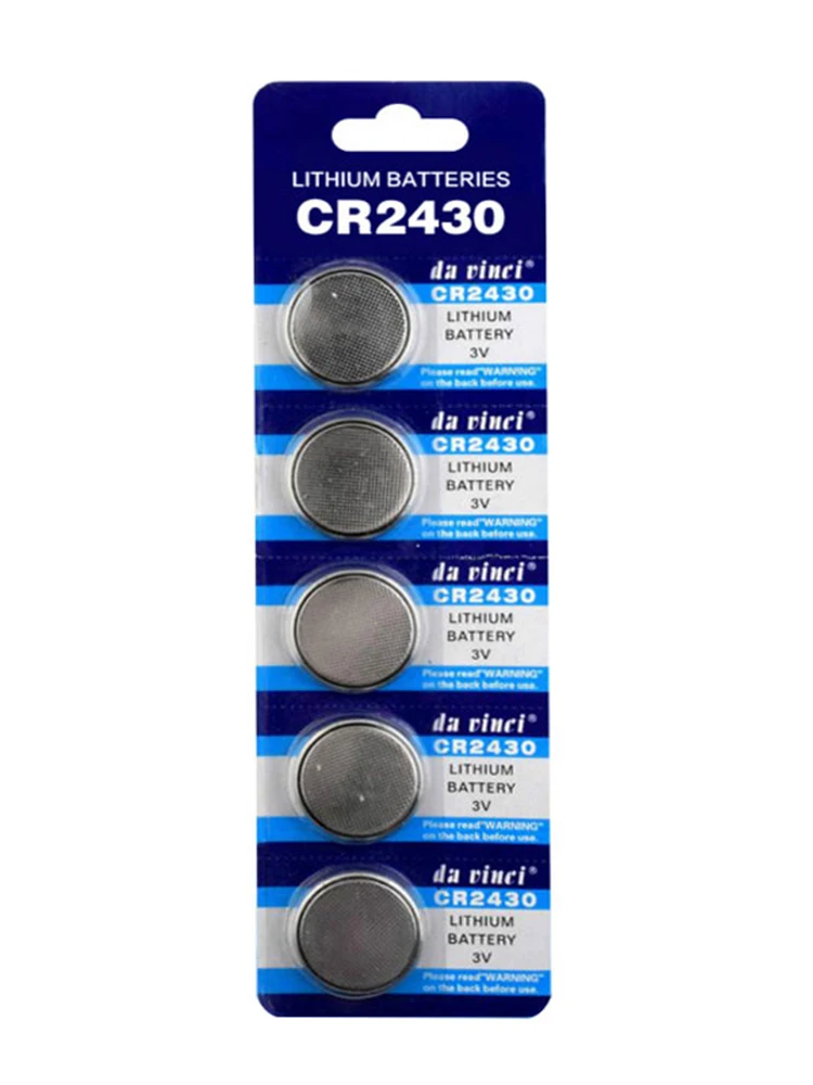 

10Pcs CR2430 270mAh Lithium Button Battery EE6229 BR2430 KL2430 DL2430 Cell Coin Batteries 3V For Watch Electronic Toy Remote
