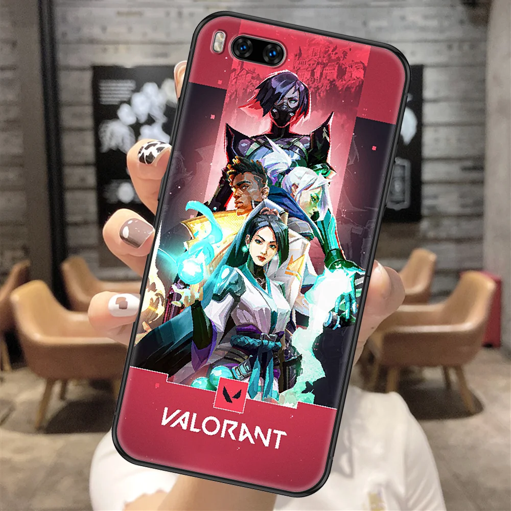 Valorant Shooting Game Phone Case For Xiaomi Mi Note 8 9 10 11 9T 10T A3 Lite Pro Ultra black pretty waterproof 3D Etui tpu images - 6
