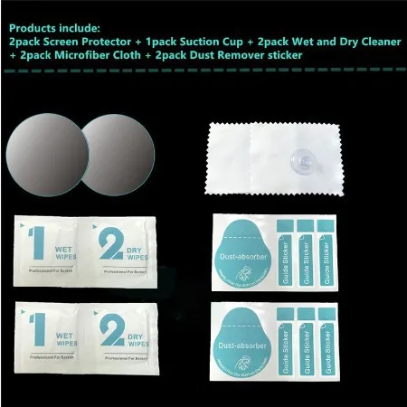 (2 Упак.) защитная пленка из закаленного стекла прозрачная защита для умных часов