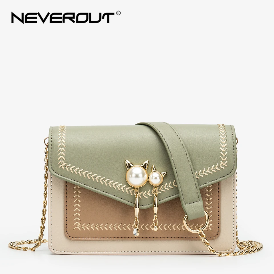 NEVEROUT искусственная кожа сумка на плечо женская через небольшие сумочки с