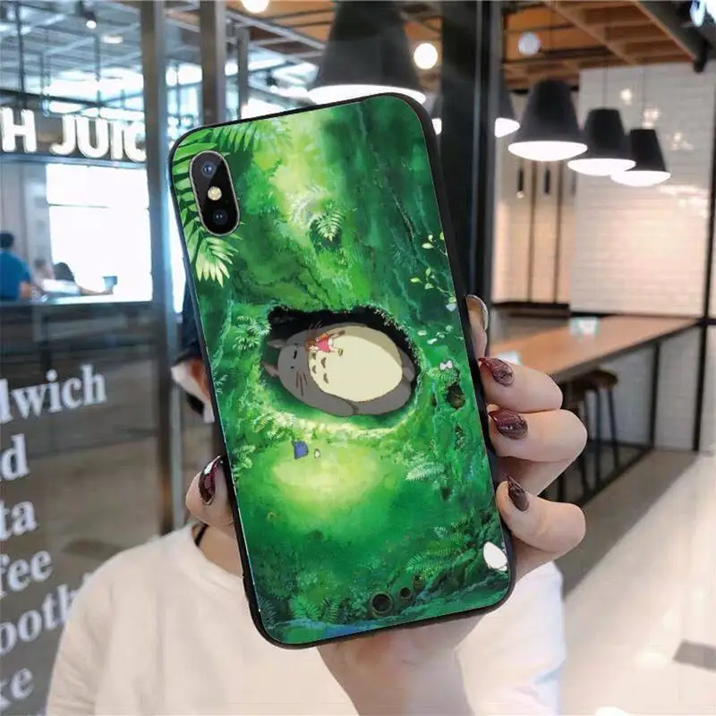 

Japan cartoon Totoro Spirited Away Phone Case for iPhone 11 12 pro XS MAX 8 7 6 6S Plus X 5S SE 2020 mini