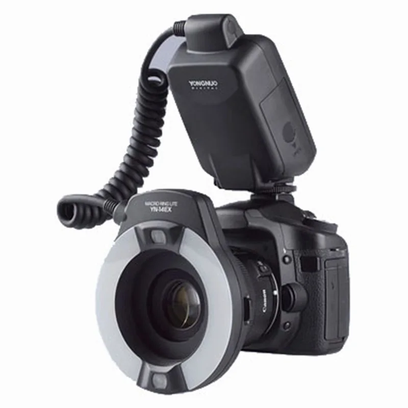 

YONGNUO YN-14EX YN14EX TTL Macro Ring Flash/LED Flash Light with Adapter Ring for Canon EOS DSLR Cameras as Canon MR-14EX