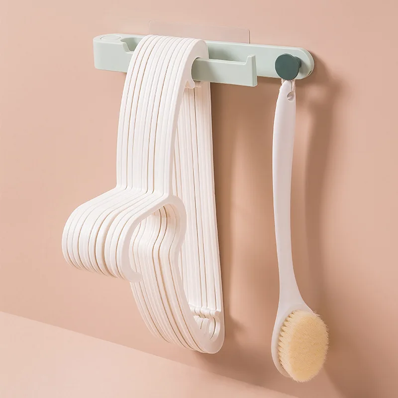 

Youpin Hanger storage rack Balcony Storage Shelf Polka Dot Hanger Storage Multifunctional Punch-Free Storage rack