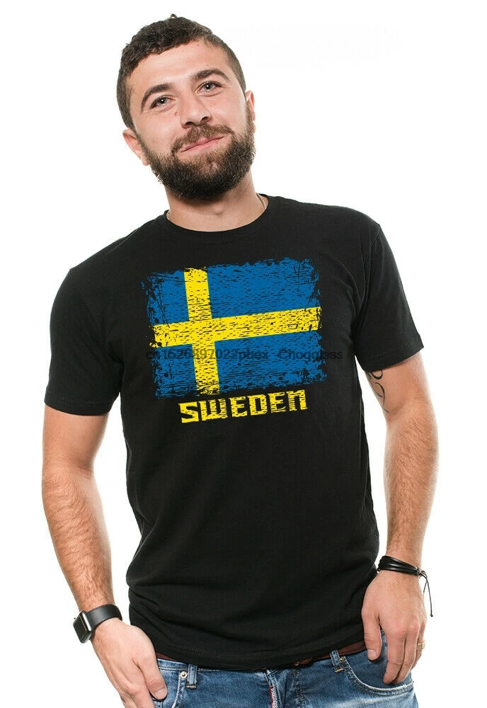Футболка Sweden рубашка с изображением шведского Дня независимости Скандинавская