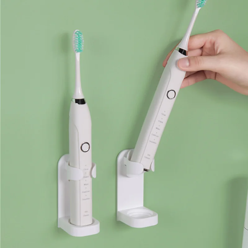 

1Pc Creative Traceless Stand Rack Toothbrush Organizer Electric Toothbrush Wall-Mounted Holder Space Saving Bathroom Accessories