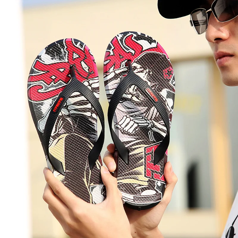 

Flip-flops Men's Tide 2021 New Summer Outer Wear Non-slip Soft Bottom Wear-resistant Clipfoot Fashion Beach Shoes Men's Slippers