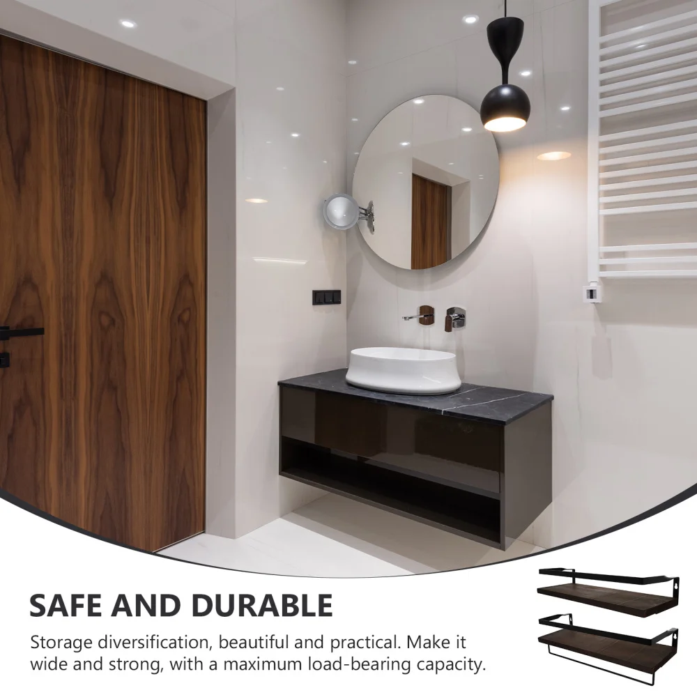 

1 Set of Practical Bathroom Storage Racks Kitchen Storage Holders Wall Racks