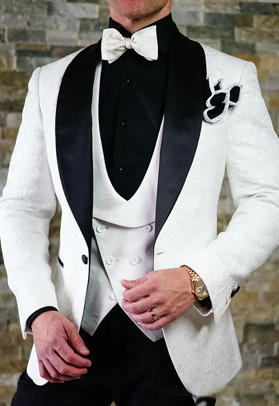 Белые смокинги для жениха мужское свадебное платье мужской пиджак с лацканами