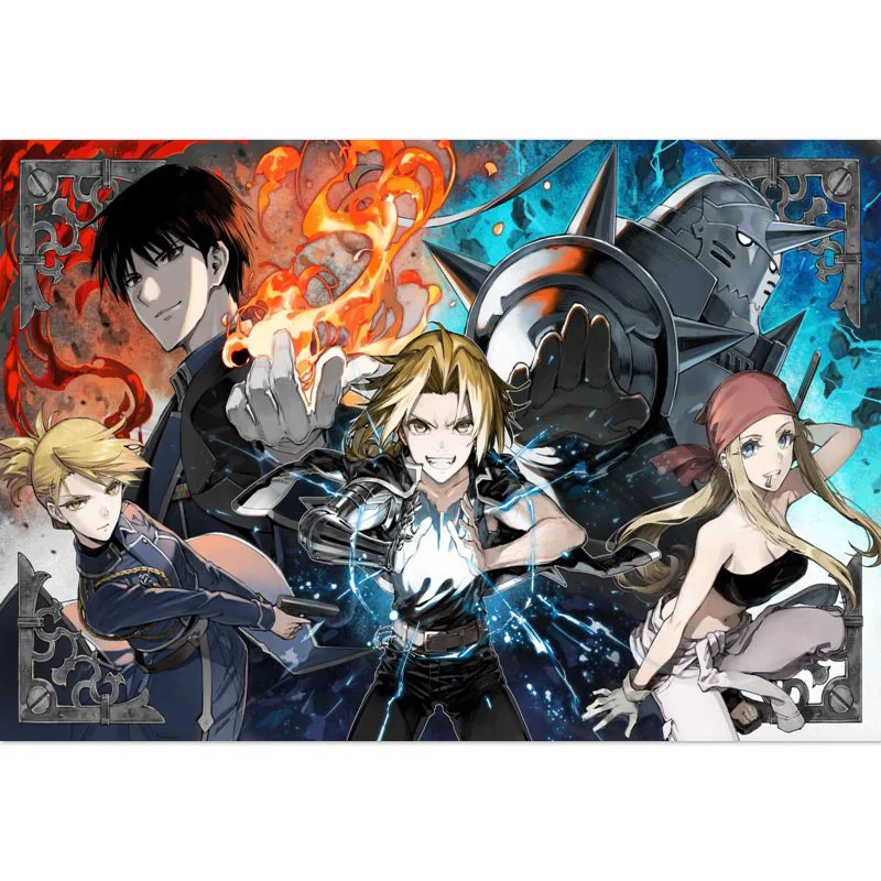 

Красивый Стальной алхимик, постер на заказ, сатиновый постер, тканевый настенный постер с принтом, постер из шелковой ткани с принтом