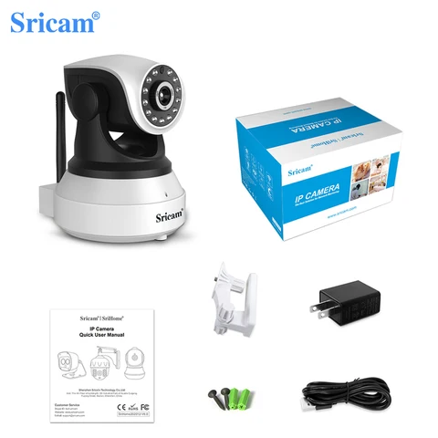IP-камера видеонаблюдения Srihome SP017 HD, 3 Мп, Wi-Fi, PTZ