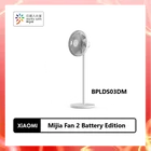 Вентилятор Xiaomi Mijia 2, беспроводной портативный напольный смарт-вентилятор с аккумулятором Mi Mijia, 4 передачи, преобразование частоты постоянного тока