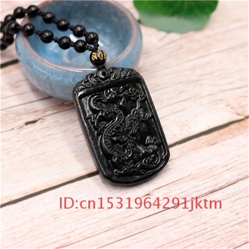 Натуральный зеленый нефритовый амулет ювелирные изделия резные мужские черные